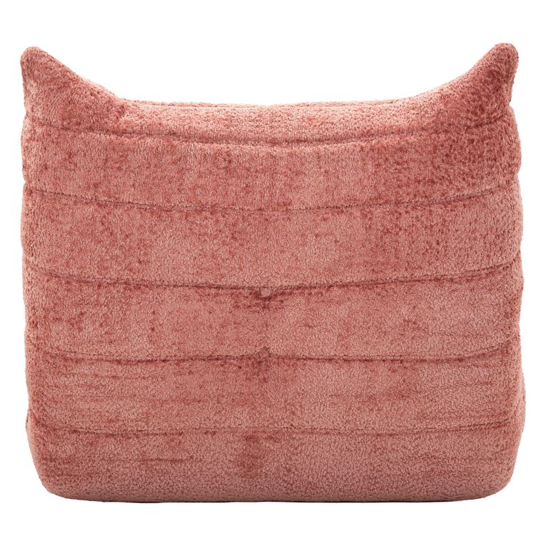 Poltrona Rosa Rivestimento in Tessuto Bouclè Materiale Struttura in Tessuto 27x27x108h cm, Altezza Seduta 45 cm - Battam