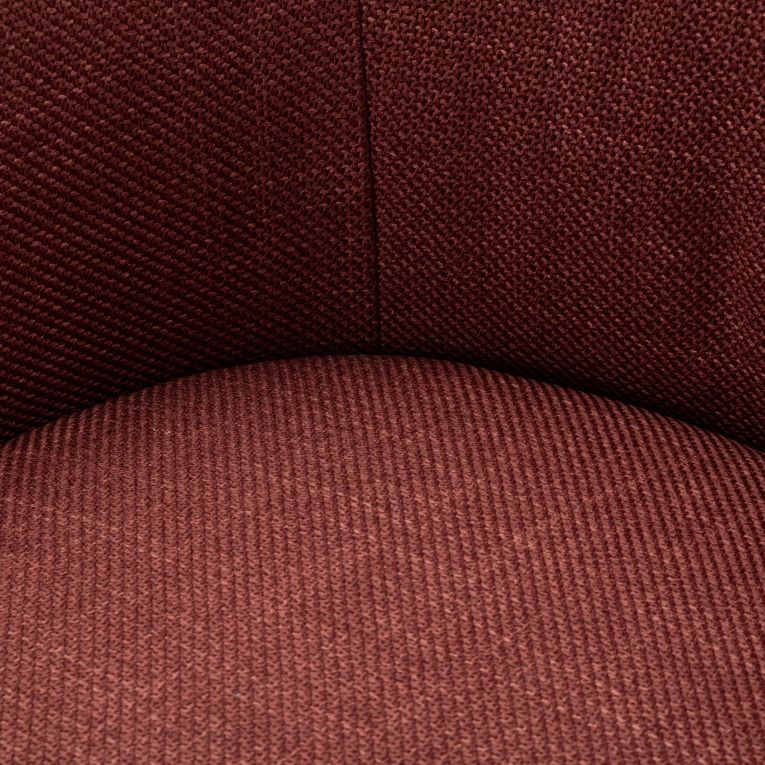 Poltrona Rosso Bianco Base Girevole Braccioli 84x66x80h cm, Materiale Struttura in Metallo - Toamas