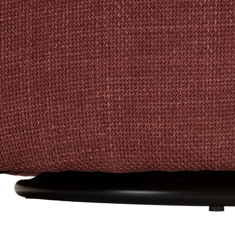 Poltrona Rosso Bianco Base Girevole Braccioli 84x66x80h cm, Materiale Struttura in Metallo - Toamas