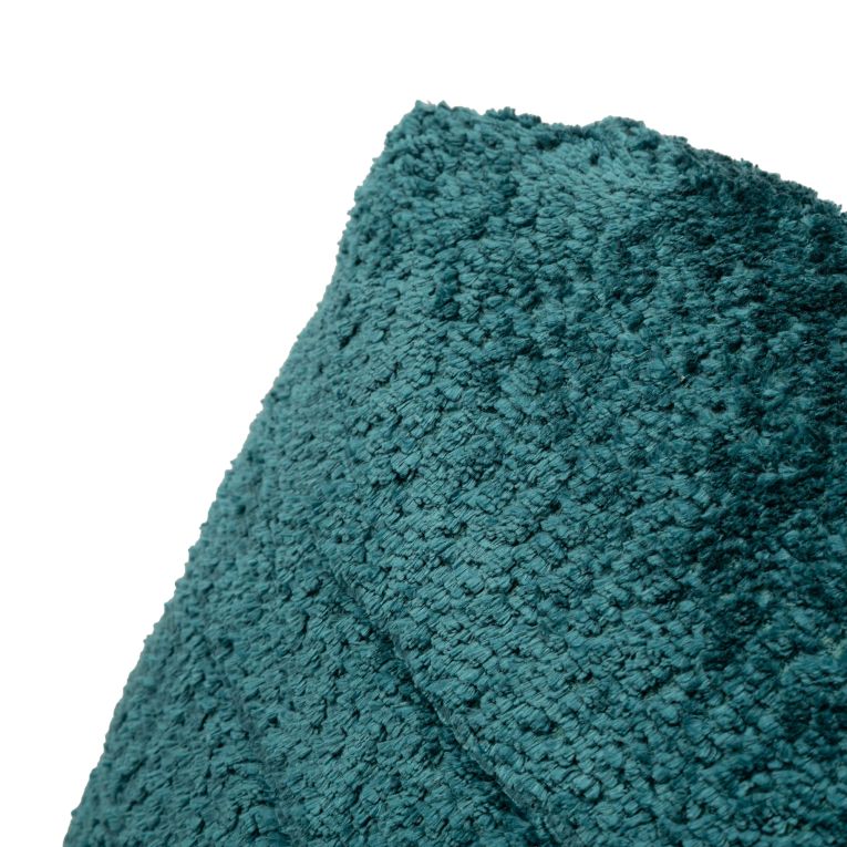 Poltrona Verde Petrolio Trasformabile in Letto, Rivestimento in Tessuto Bouclè Reclinabile 31x31x97h cm, Materiale Struttura in Tessuto - Abyane