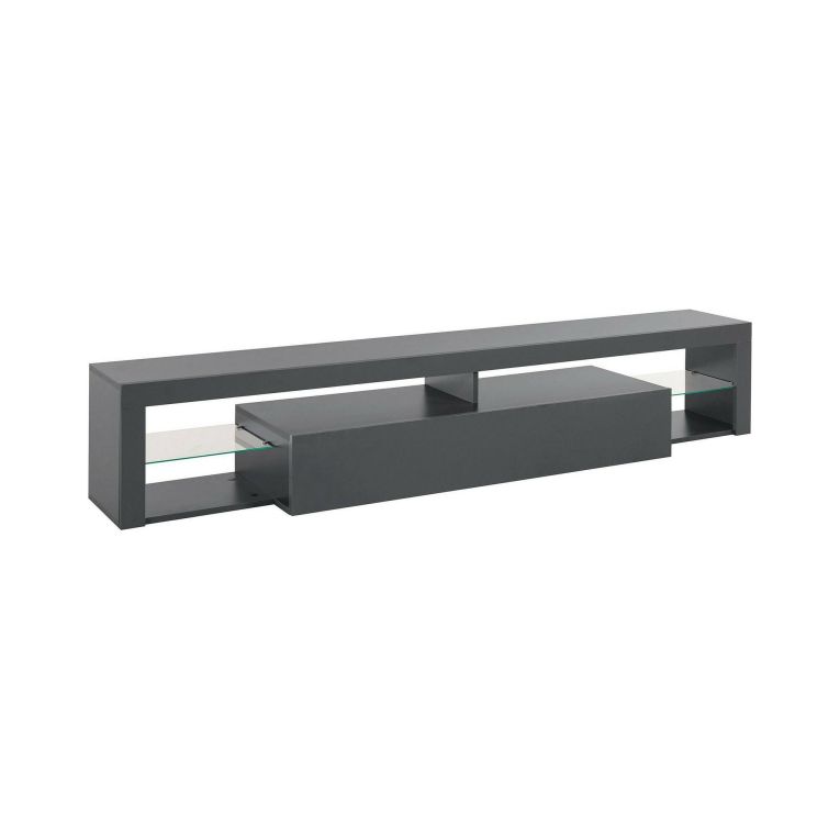 Porta TV antracite 200x40x35h cm in legno - Meti