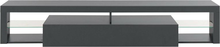Porta TV antracite 200x40x35h cm in legno - Meti