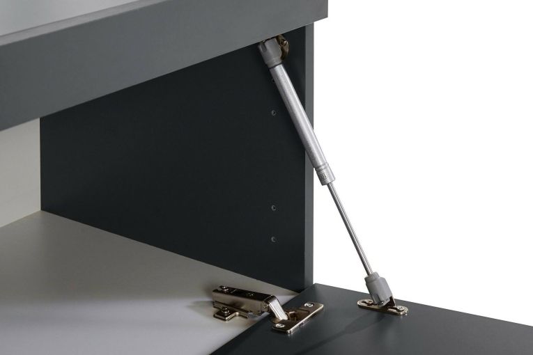 Porta TV antracite 220x40x35h cm 3 ante - Annett