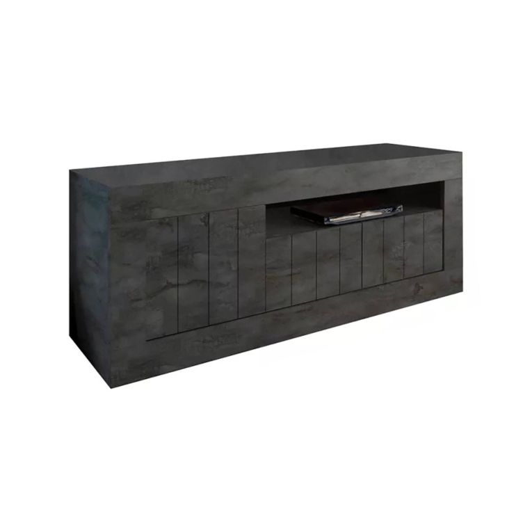 Porta TV ardesia 138x42x56h cm 3 ante - Iole