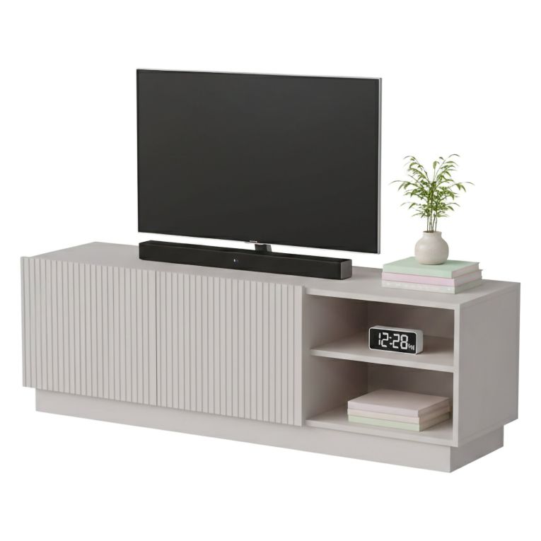 Porta TV beige 150x40x48h cm 2 ante - Finita