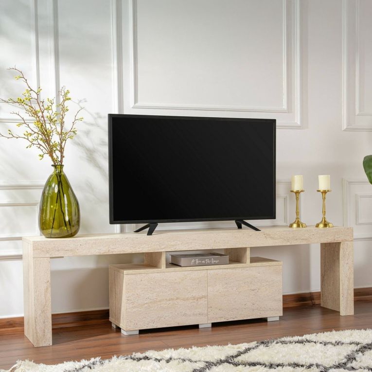 Porta TV beige 180x31x50h cm 2 ante - Andarna