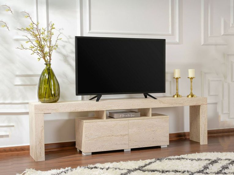 Porta TV beige 180x31x50h cm 2 ante - Andarna