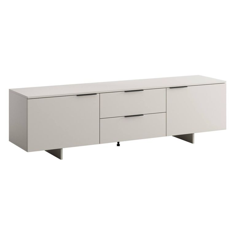 Porta TV beige 180x41x55h cm 2 ante e 2 cassetti - Cislago