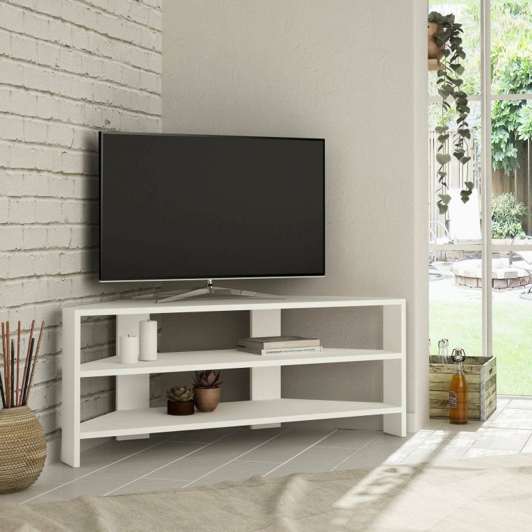 Porta TV bianco 110x36x45h cm in legno - Naypyidaw