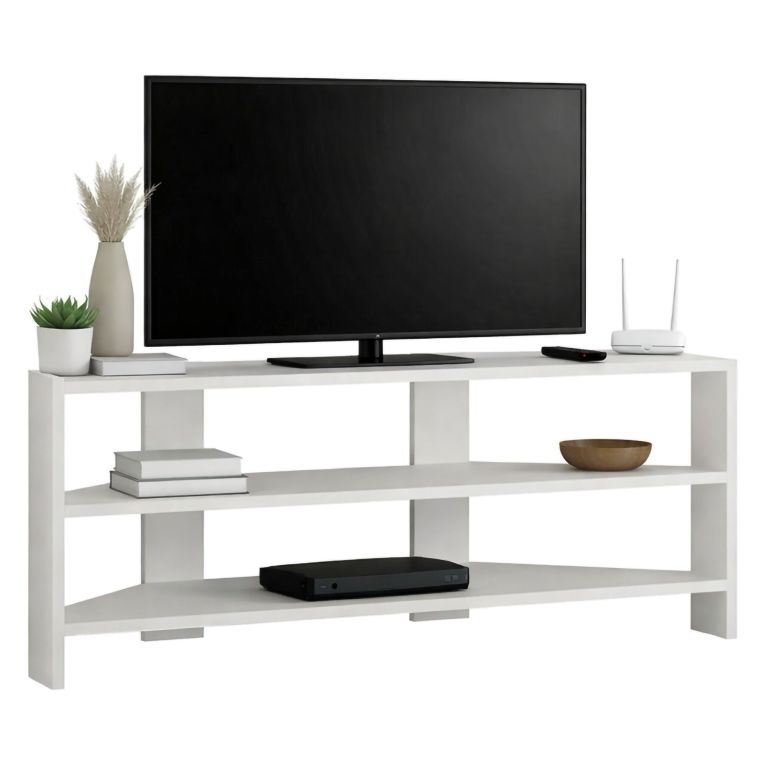 Porta TV bianco 110x36x45h cm in legno - Naypyidaw
