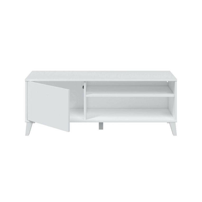 Porta TV bianco 135x40x50h cm in legno - Viring