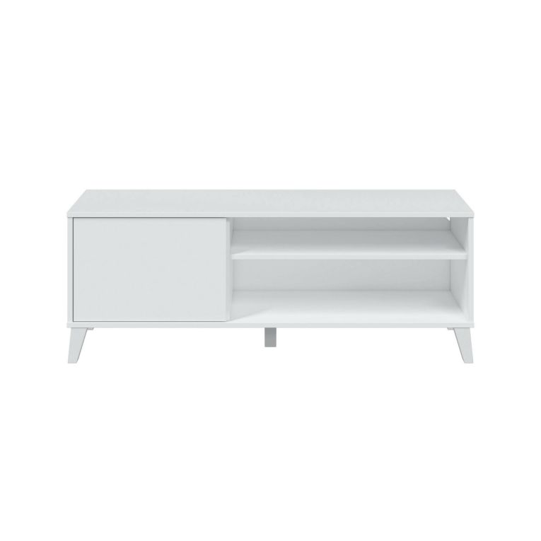 Porta TV bianco 135x40x50h cm in legno - Viring