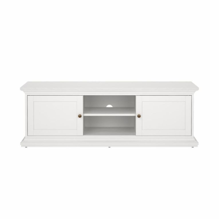 Porta TV bianco 149x41x50h cm 2 ante - Ziba