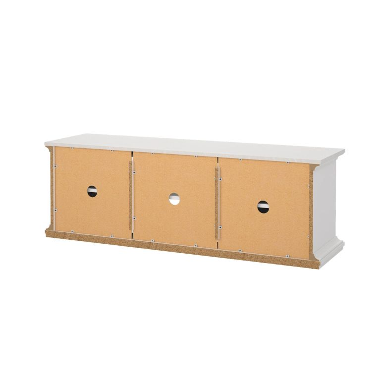 Porta TV bianco 149x41x50h cm 2 ante - Ziba