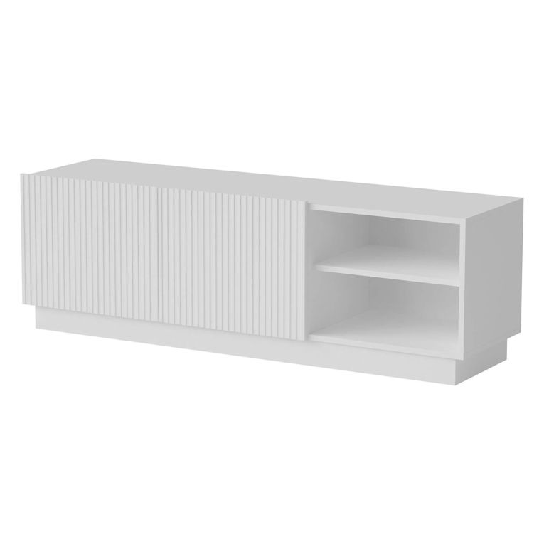 Porta TV bianco 150x40x48h cm 2 ante - Finita
