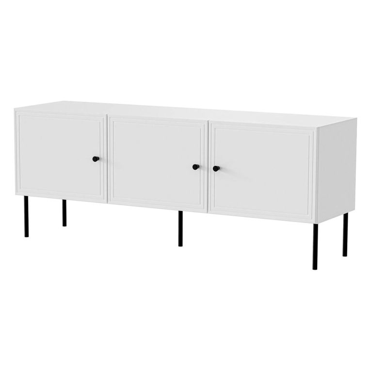 Porta TV bianco 151x40x60h cm 3 ante - Sarzana
