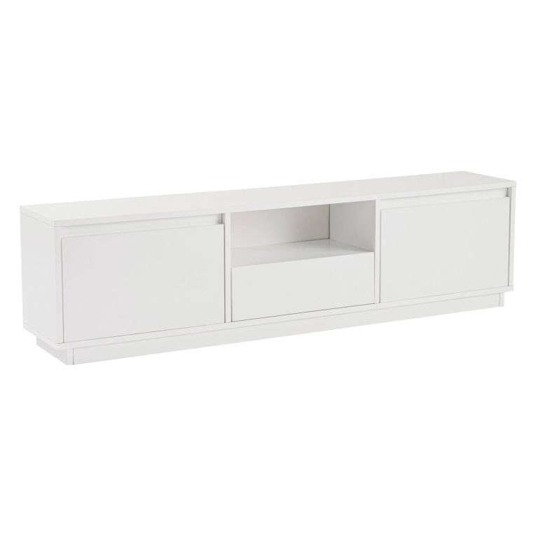 Porta TV bianco 160x29x42h cm 3 ante - Morrigan