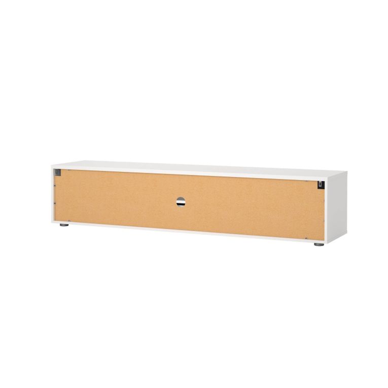Porta TV bianco 177x39x38h cm 2 ante e 1 cassetto - Giaele