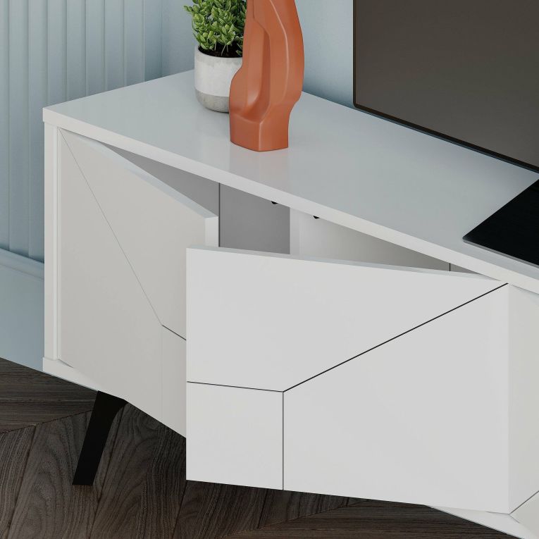 Porta TV bianco 180x29x50h cm 4 ante - OlgadiKiev