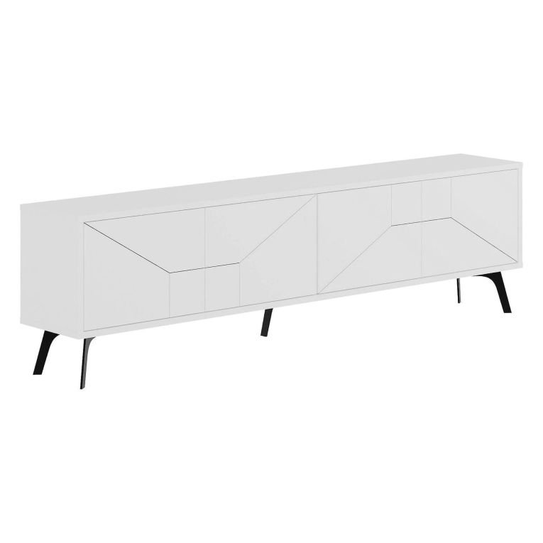 Porta TV bianco 180x29x50h cm 4 ante - OlgadiKiev