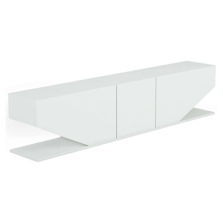 Porta TV bianco 180x30x40h cm 3 ante - Assorata