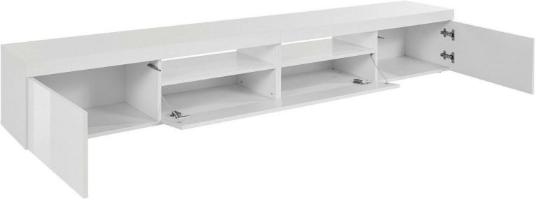 Porta TV bianco 240x40x35h cm 3 ante - Animali