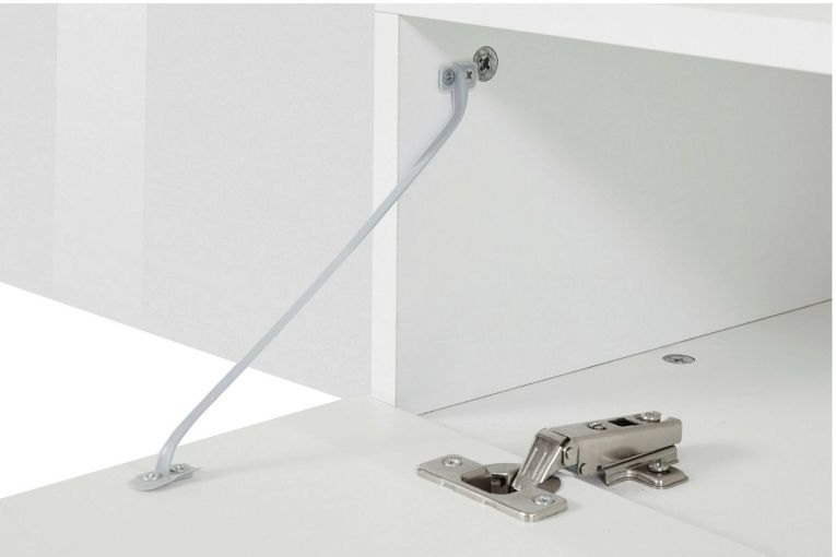 Porta TV bianco 240x40x35h cm 3 ante - Animali