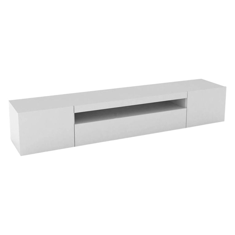 Porta TV bianco lucido 200x40x37h cm 3 ante - Amore