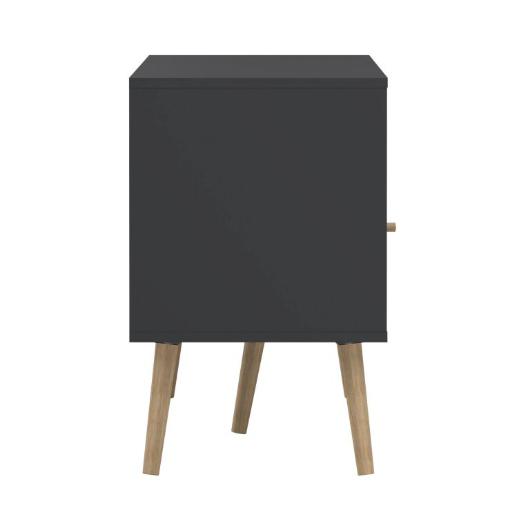 Porta TV grigio 117x39x60h cm in legno - Conte