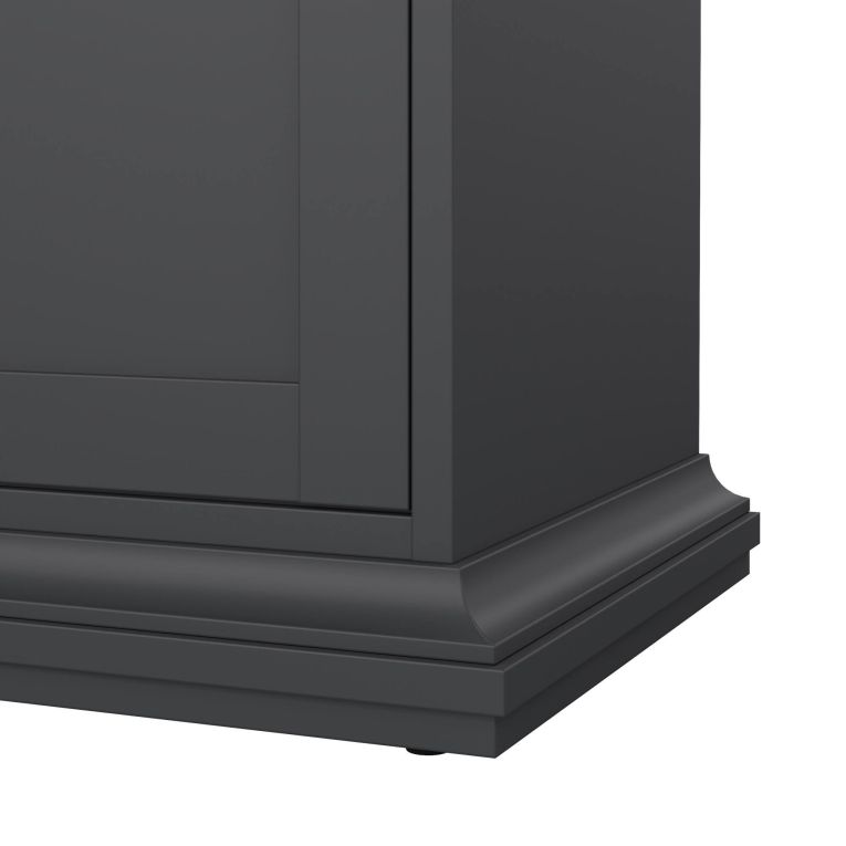 Porta TV grigio 149x41x50h cm 2 ante - Ziba
