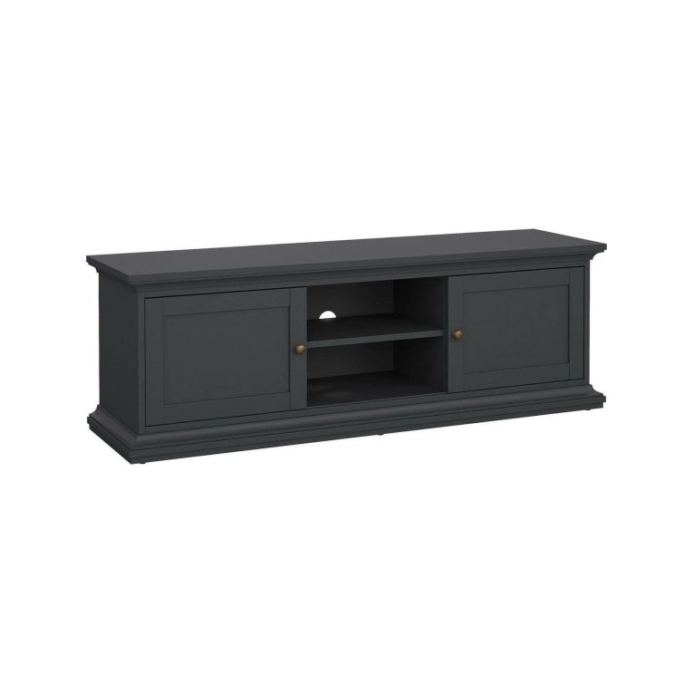 Porta TV grigio 149x41x50h cm 2 ante - Ziba