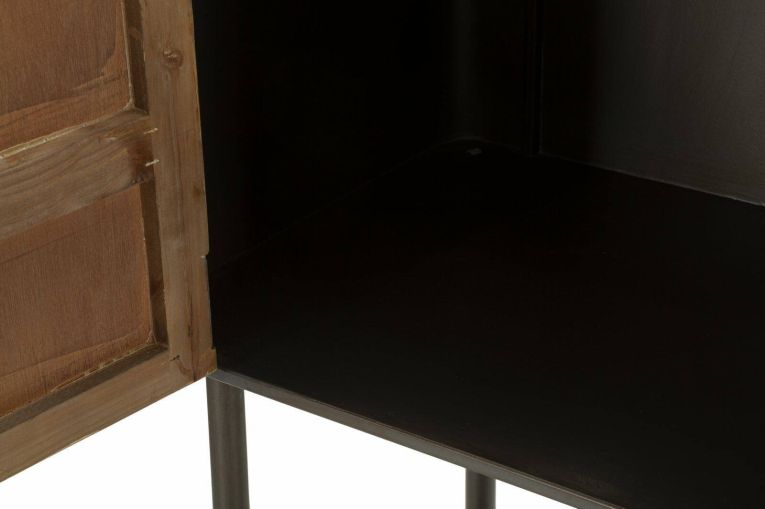 Porta TV grigio e marrone 100x42x110h cm 2 ante - Quilt