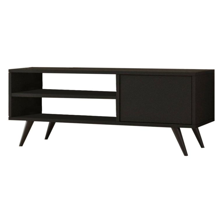 Porta TV nero 110x40x44h cm in legno - HuLanqi
