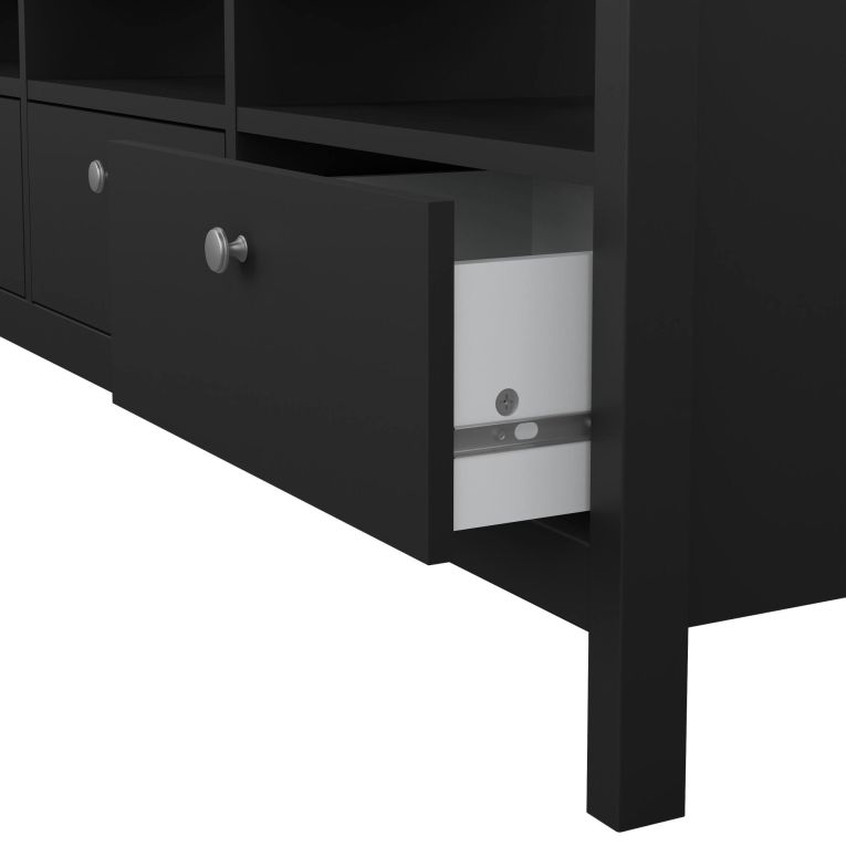 Porta TV nero 151x38x54h cm in legno - Astana