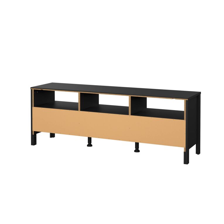 Porta TV nero 151x38x54h cm in legno - Astana