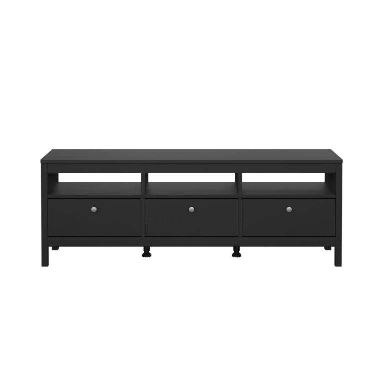 Porta TV nero 151x38x54h cm in legno - Astana