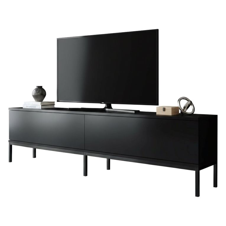 Porta TV nero 180x30x47h cm modulabile - Espero