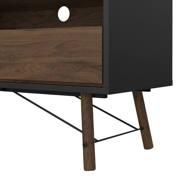Porta TV nero,noce 150x40x59h cm in legno - Antoine