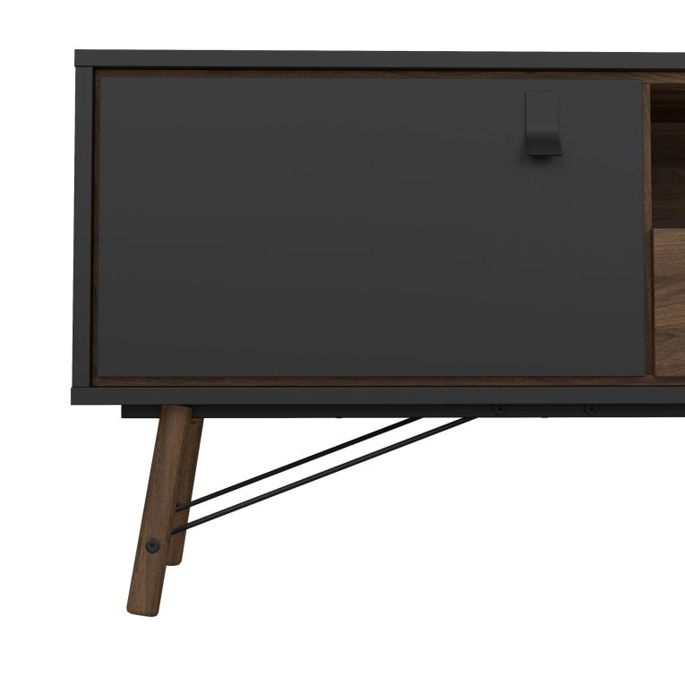 Porta TV nero,noce 150x40x59h cm in legno - Antoine