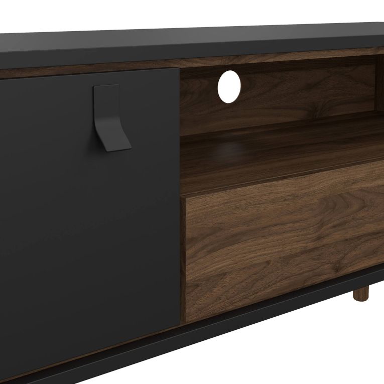Porta TV nero,noce 150x40x59h cm in legno - Antoine