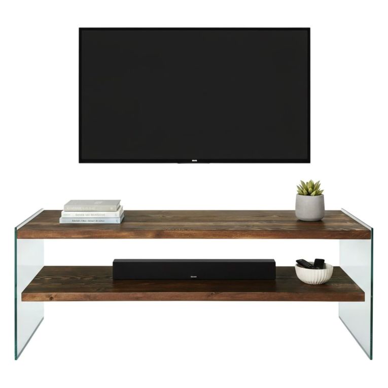 Porta TV noce 120x35x45h cm in legno - Italia