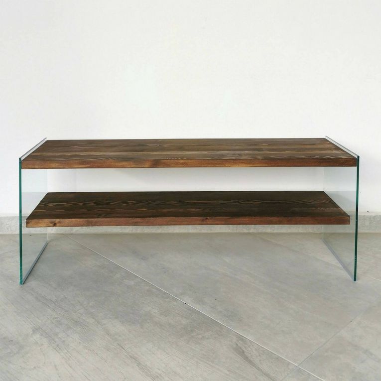 Porta TV noce 120x35x45h cm in legno - Italia