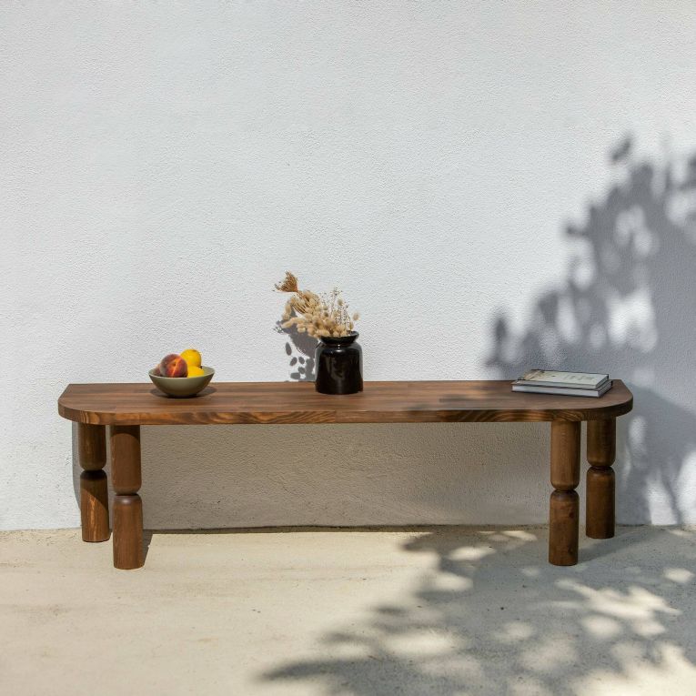 Porta TV noce 140x35x40h cm in legno - Fengshen