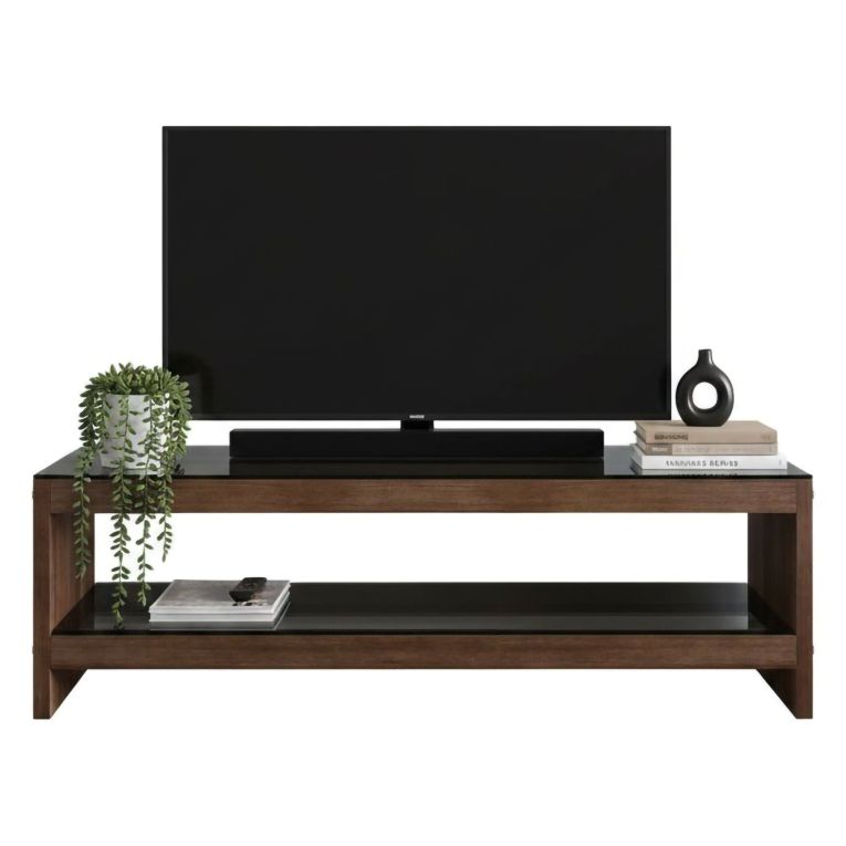 Porta TV noce 140x40x45h cm in legno - Wiley