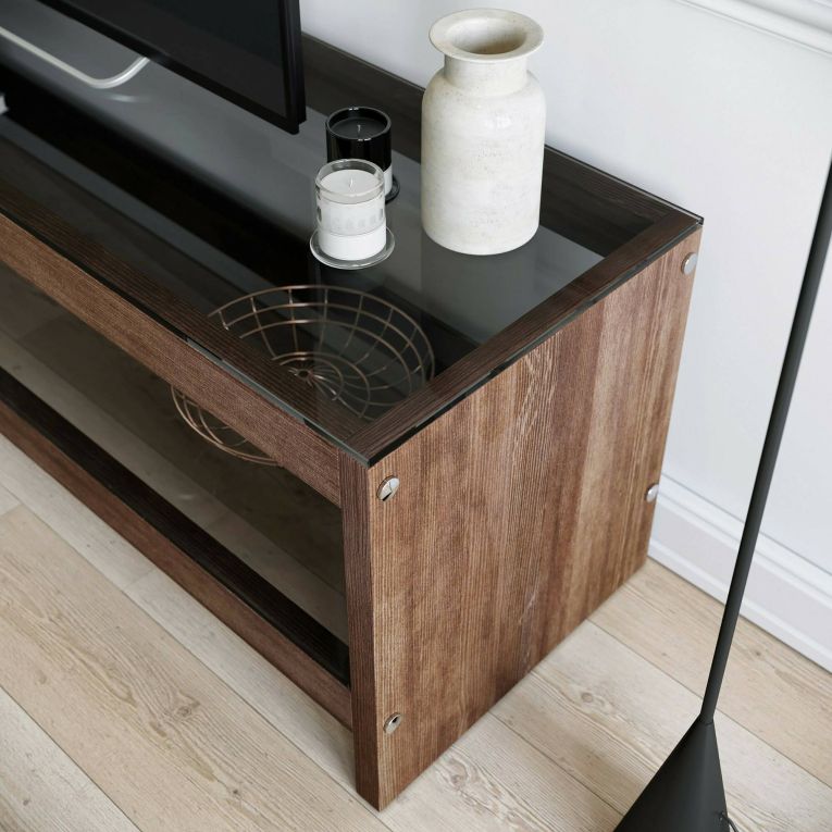 Porta TV noce 140x40x45h cm in legno - Wiley