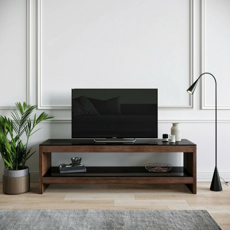 Porta TV noce 140x40x45h cm in legno - Wiley