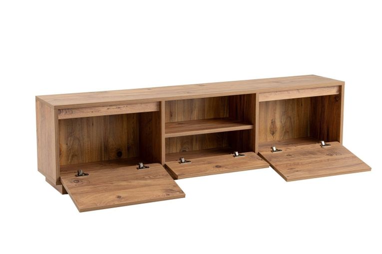 Porta TV pino 160x29x42h cm 3 ante - Morrigan