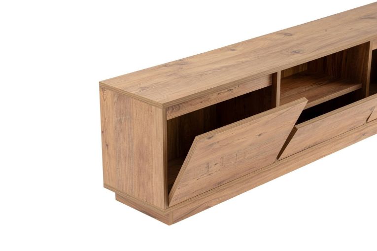 Porta TV pino 160x29x42h cm 3 ante - Morrigan