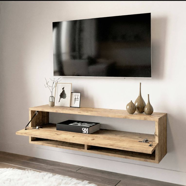 Porta TV quercia 100x31x29h cm in legno - Iva