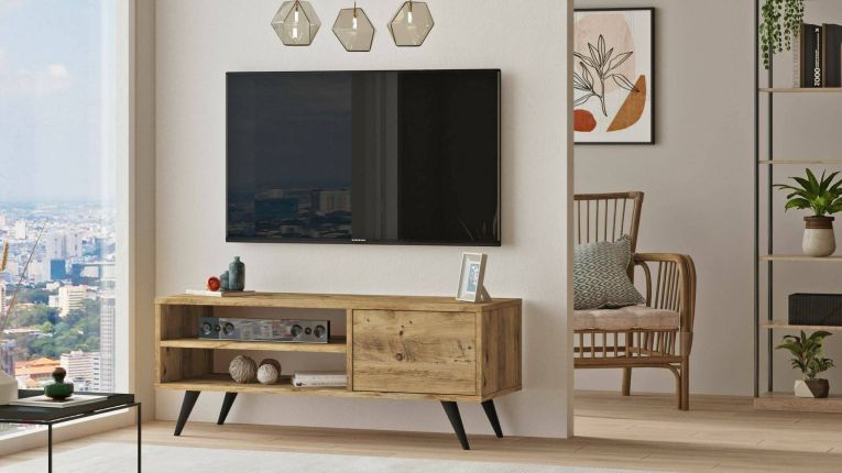 Porta TV quercia 110x40x44h cm 2 ante - Max